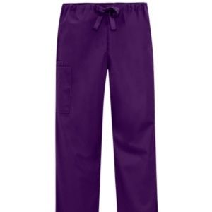 Cherokee Unisex Eggplant Scrub Pants